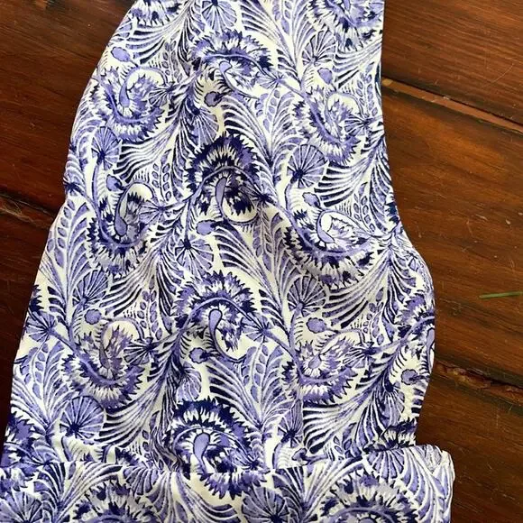 NWT J. Crew deep V neck plunge printed swimsuit sz 10